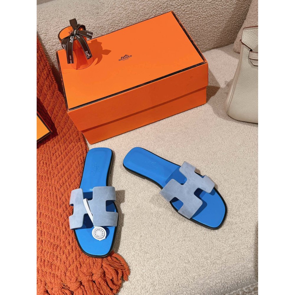 Hermes Oran slides summer shoes_12