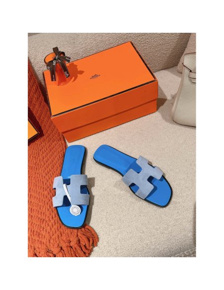 Hermes Oran slides summer shoes_12