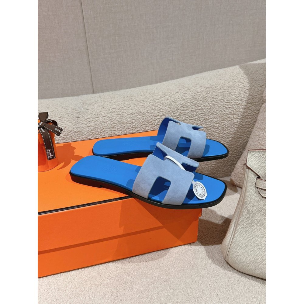Hermes Oran slides summer shoes_12