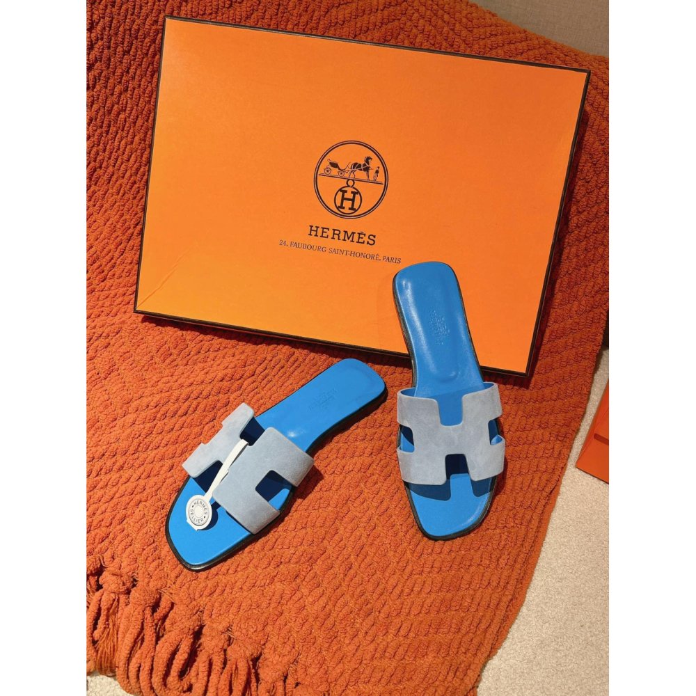 Hermes Oran slides summer shoes_12
