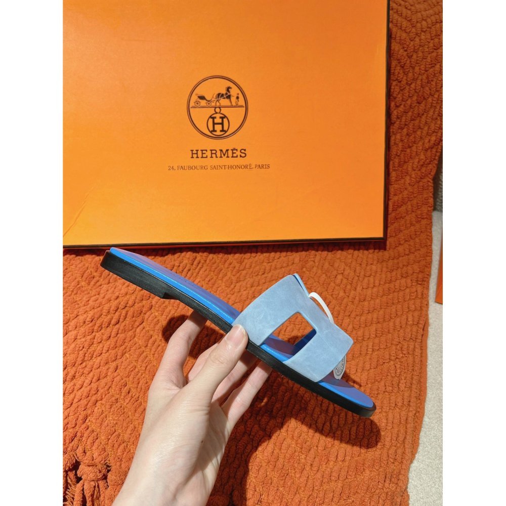 Hermes Oran slides summer shoes_12