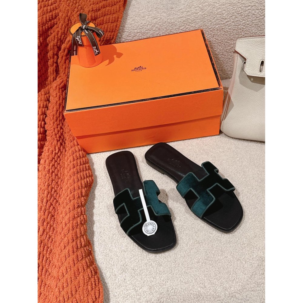 Hermes Oran slides summer shoes_14