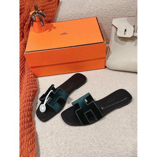 Hermes Oran slides summer shoes_14