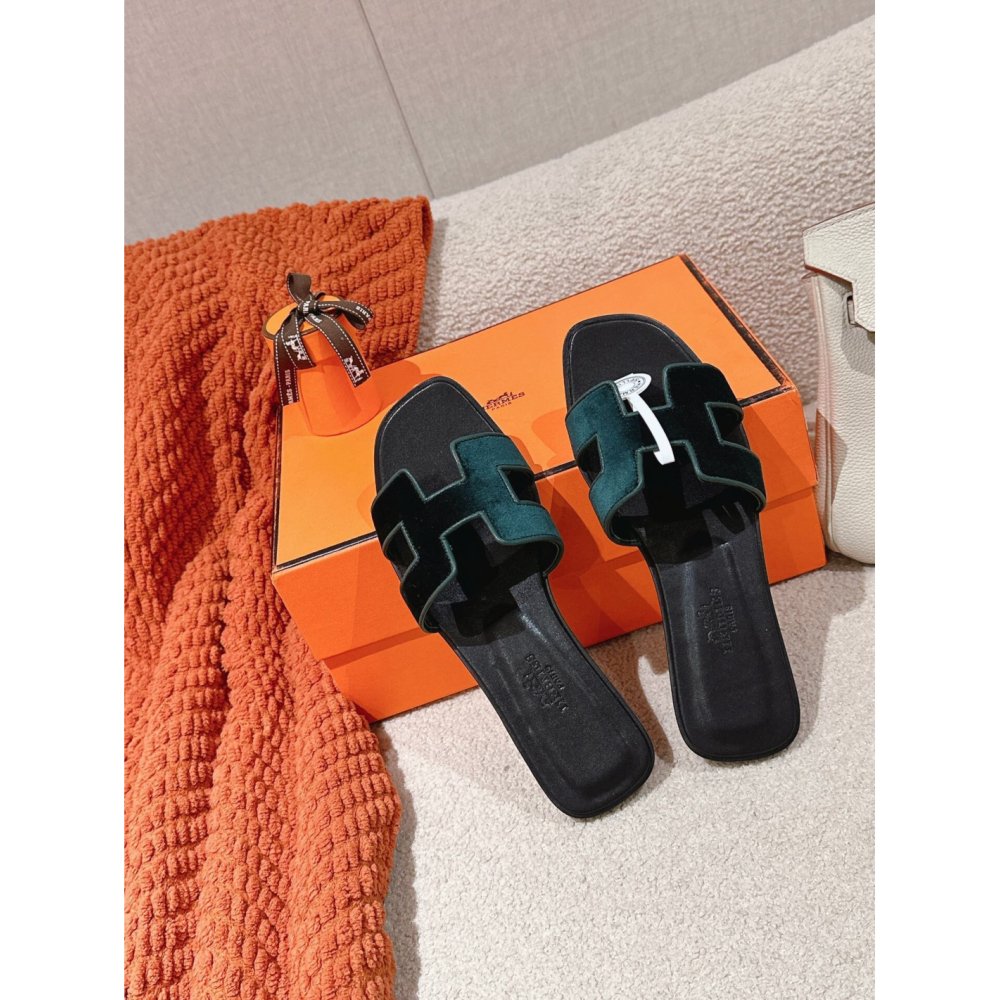 Hermes Oran slides summer shoes_14