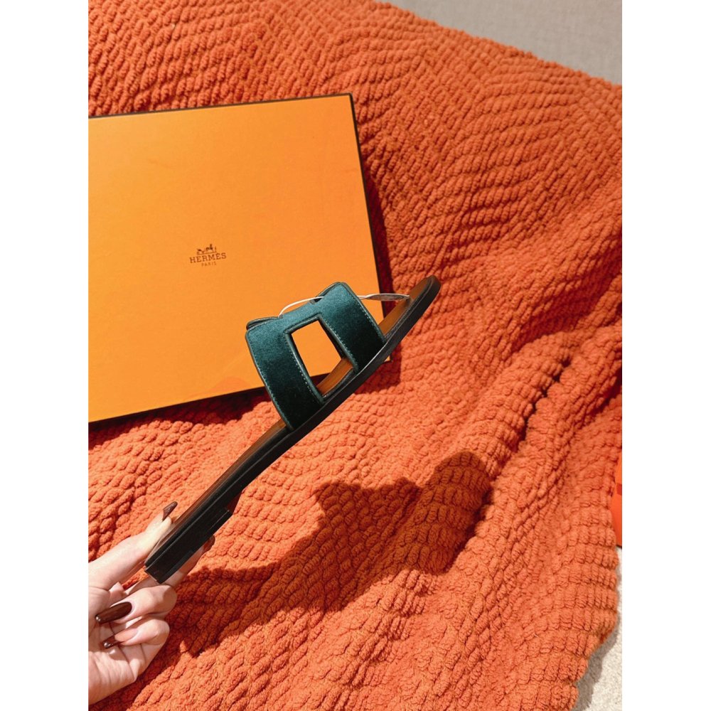 Hermes Oran slides summer shoes_14