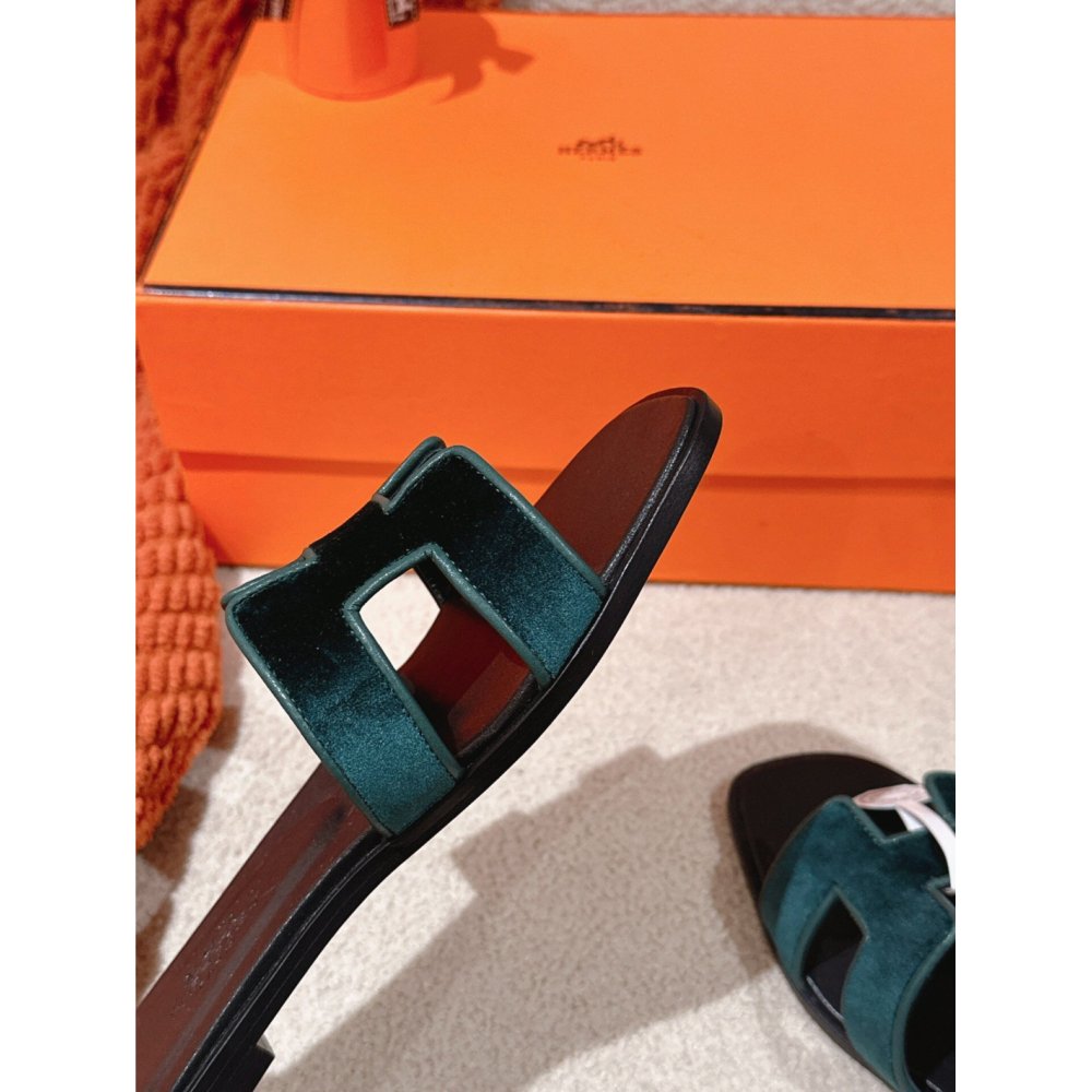 Hermes Oran slides summer shoes_14