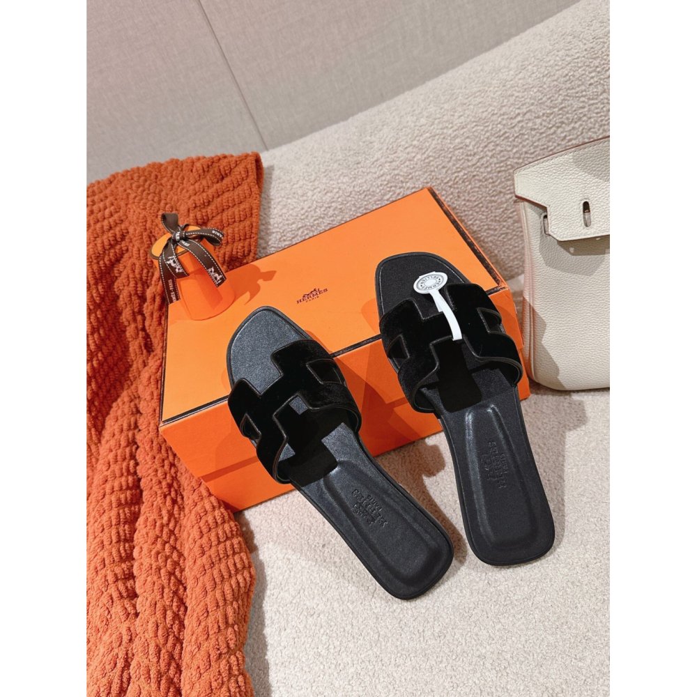 Hermes Oran slides summer shoes_15