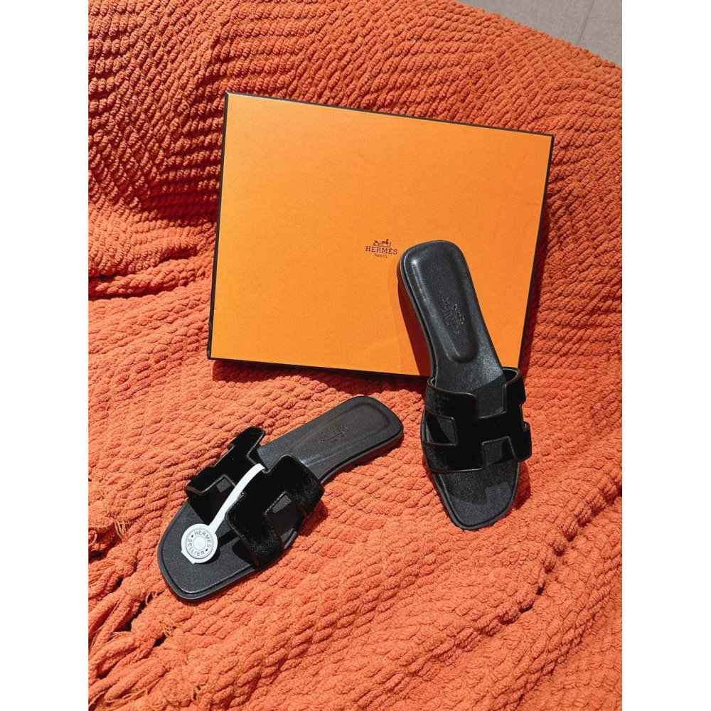 Hermes Oran slides summer shoes_15