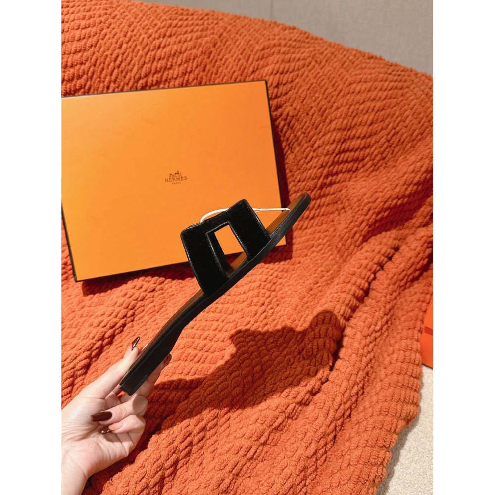 Hermes Oran slides summer shoes_15