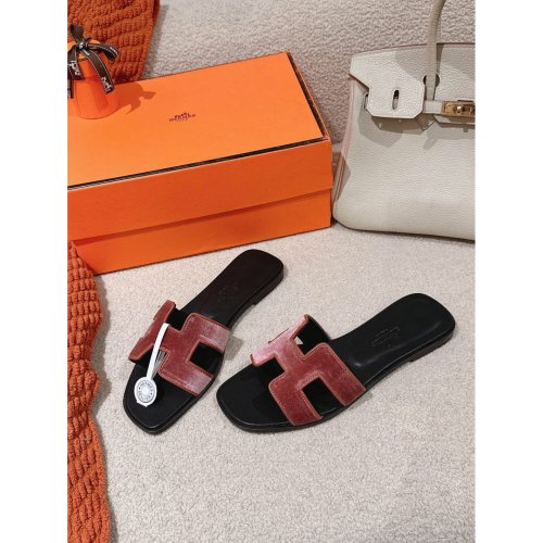 Hermes Oran slides summer shoes_16