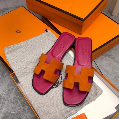 Hermes Oran slides summer shoes_17