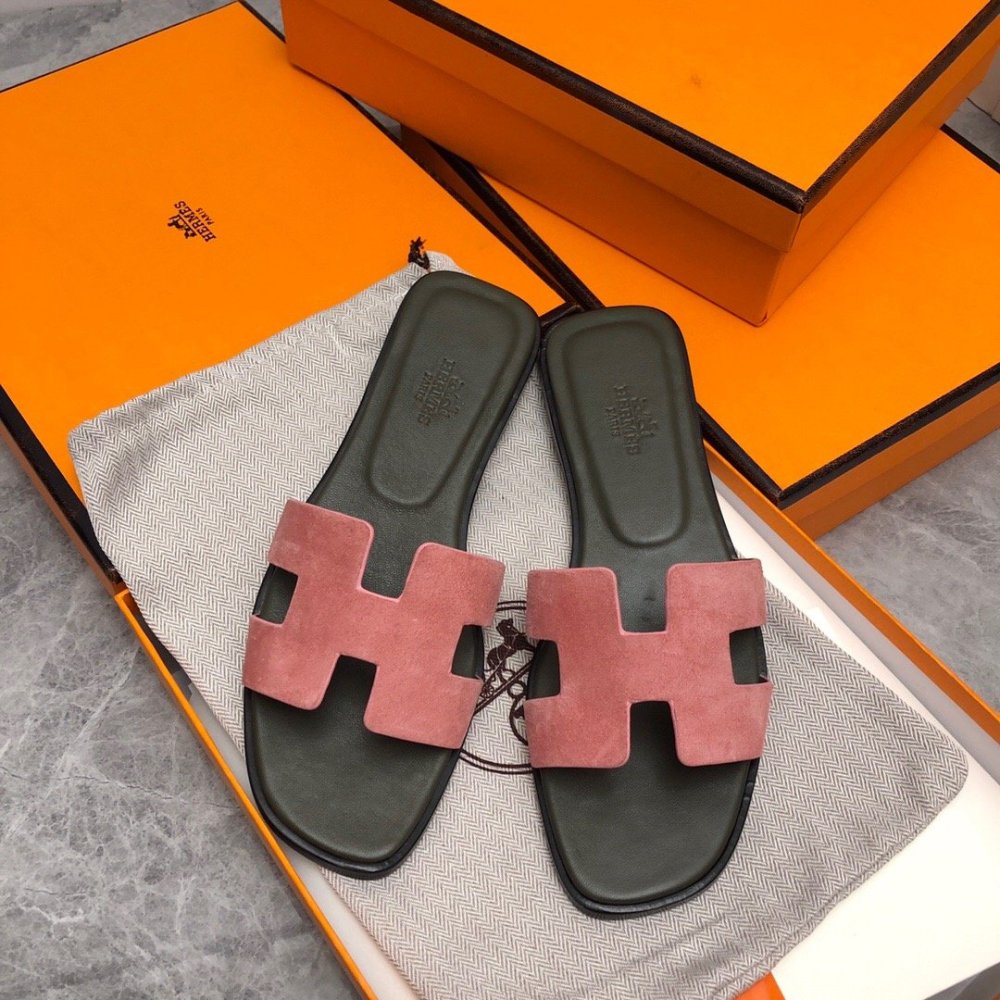 Hermes Oran slides summer shoes_19