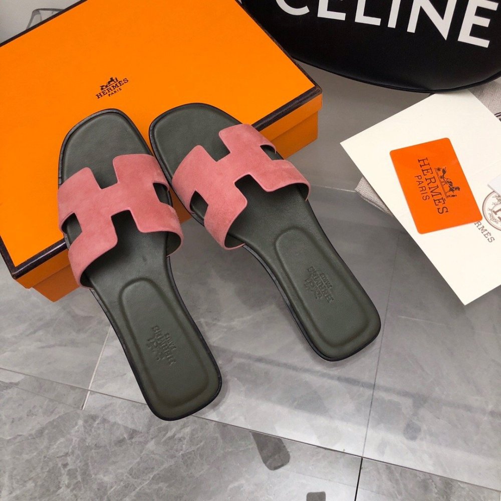 Hermes Oran slides summer shoes_19