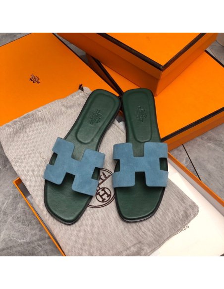 Hermes Oran slides summer shoes_20
