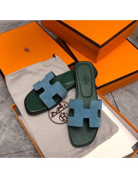 Hermes Oran slides summer shoes_20