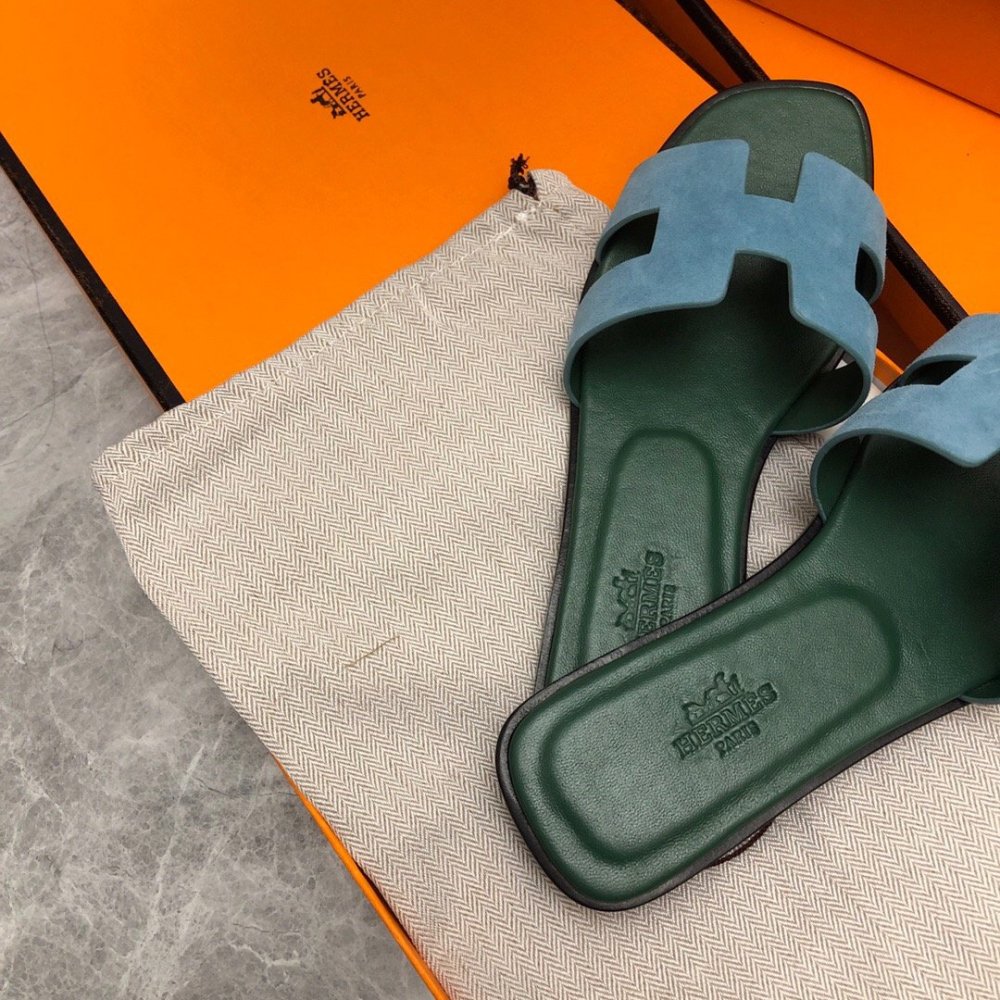 Hermes Oran slides summer shoes_20