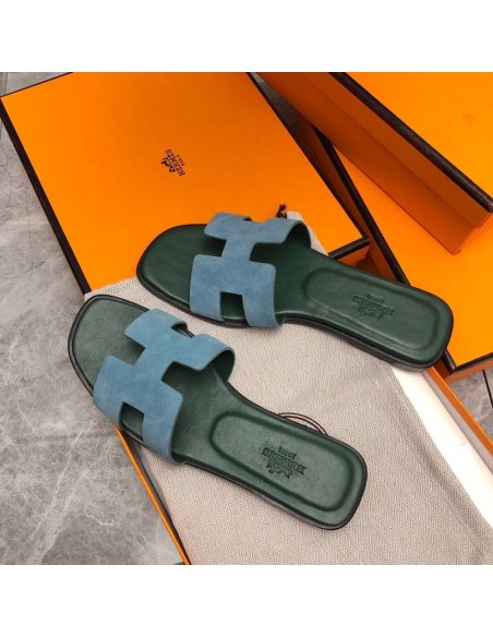 Hermes Oran slides summer shoes_20