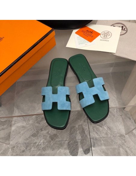 Hermes Oran slides summer shoes_20
