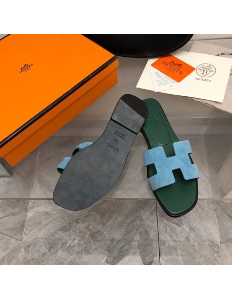 Hermes Oran slides summer shoes_20