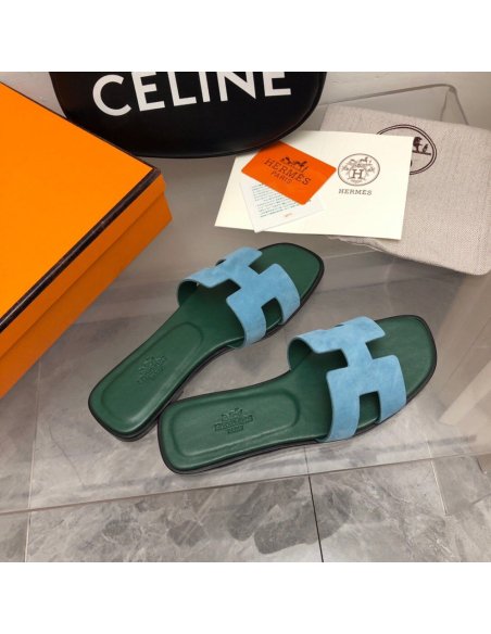 Hermes Oran slides summer shoes_20