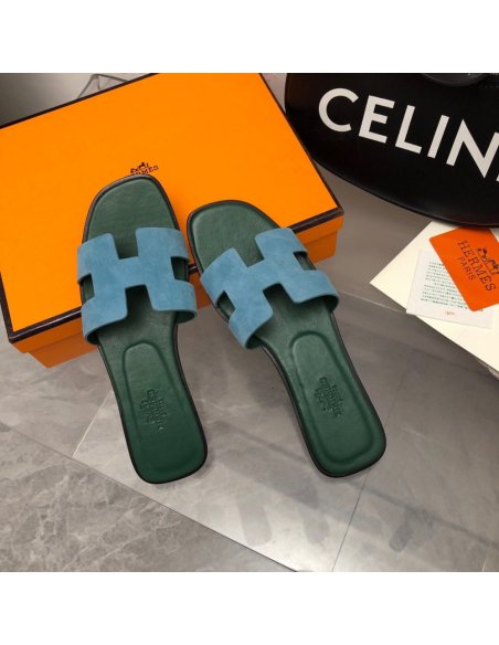 Hermes Oran slides summer shoes_20