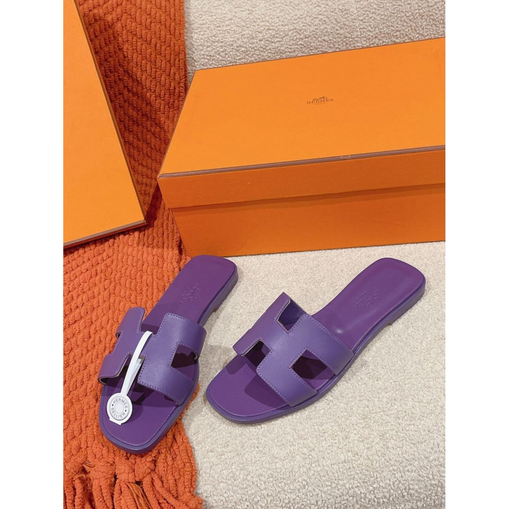 Hermes Oran slides summer shoes_5