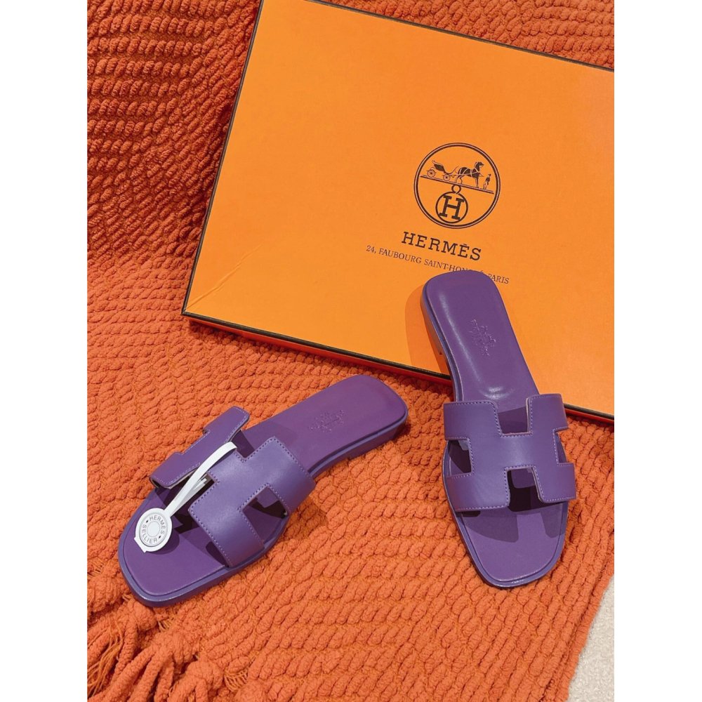 Hermes Oran slides summer shoes_5