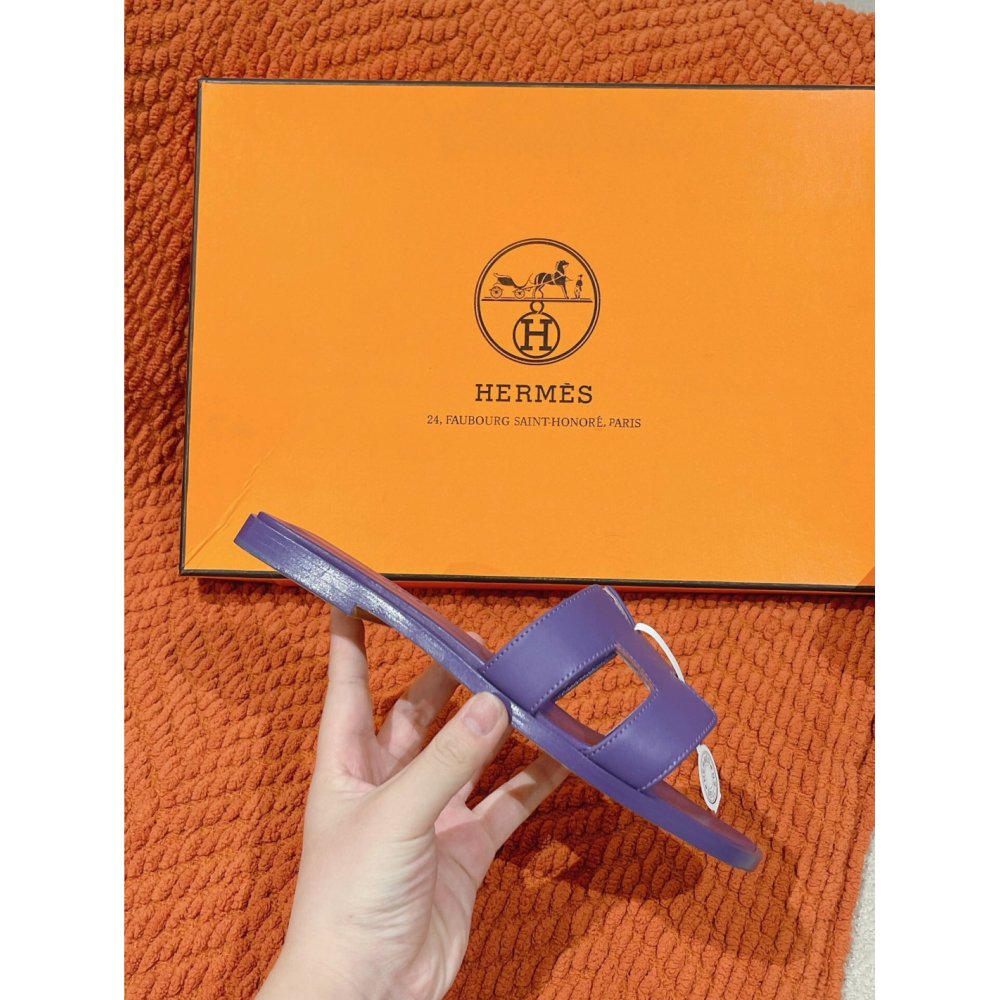 Hermes Oran slides summer shoes_5