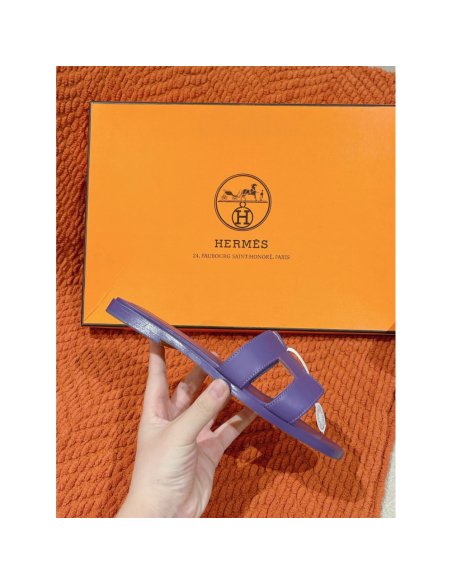 Hermes Oran slides summer shoes_5