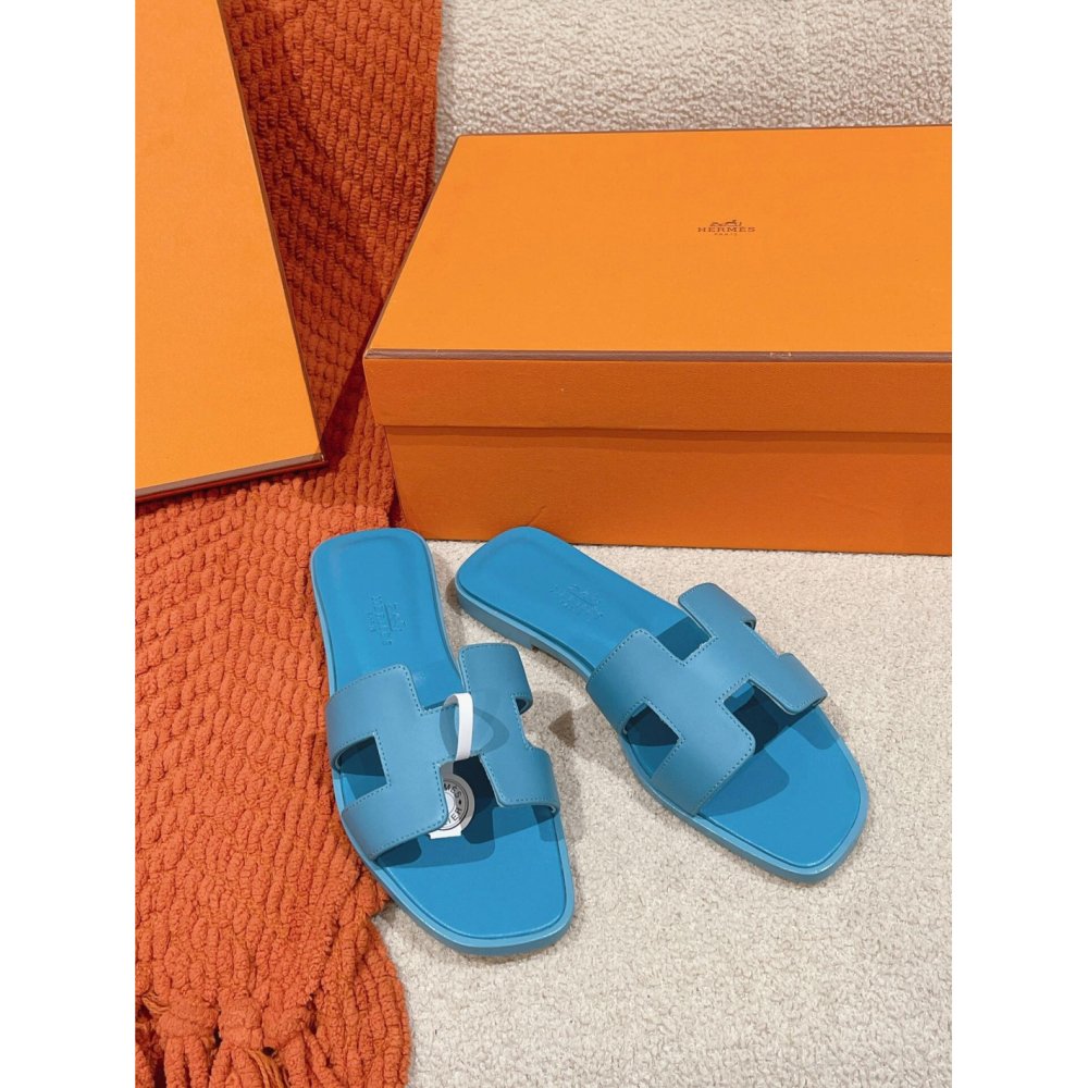 Hermes Oran slides summer shoes_8