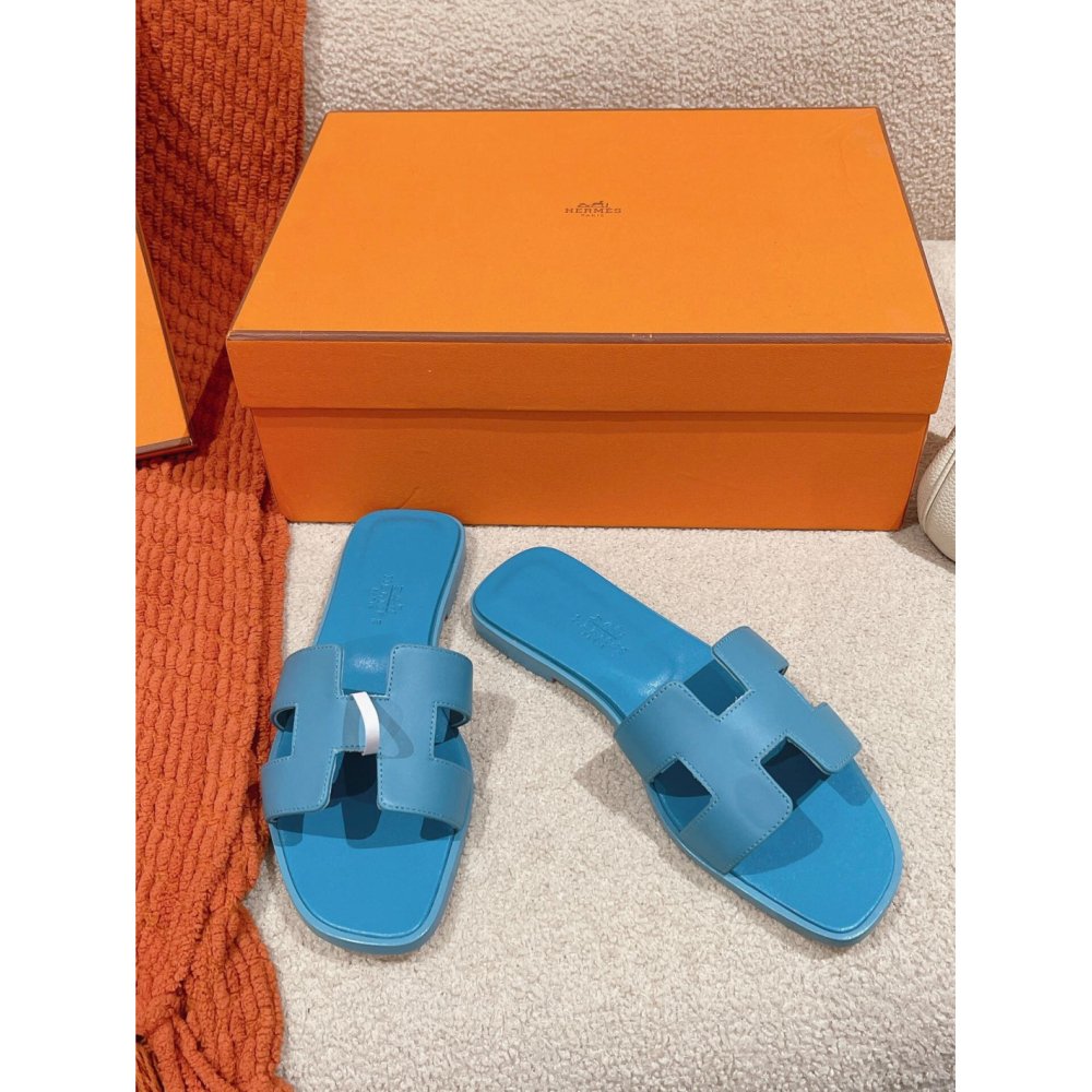 Hermes Oran slides summer shoes_8