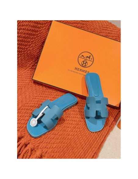 Hermes Oran slides summer shoes_8