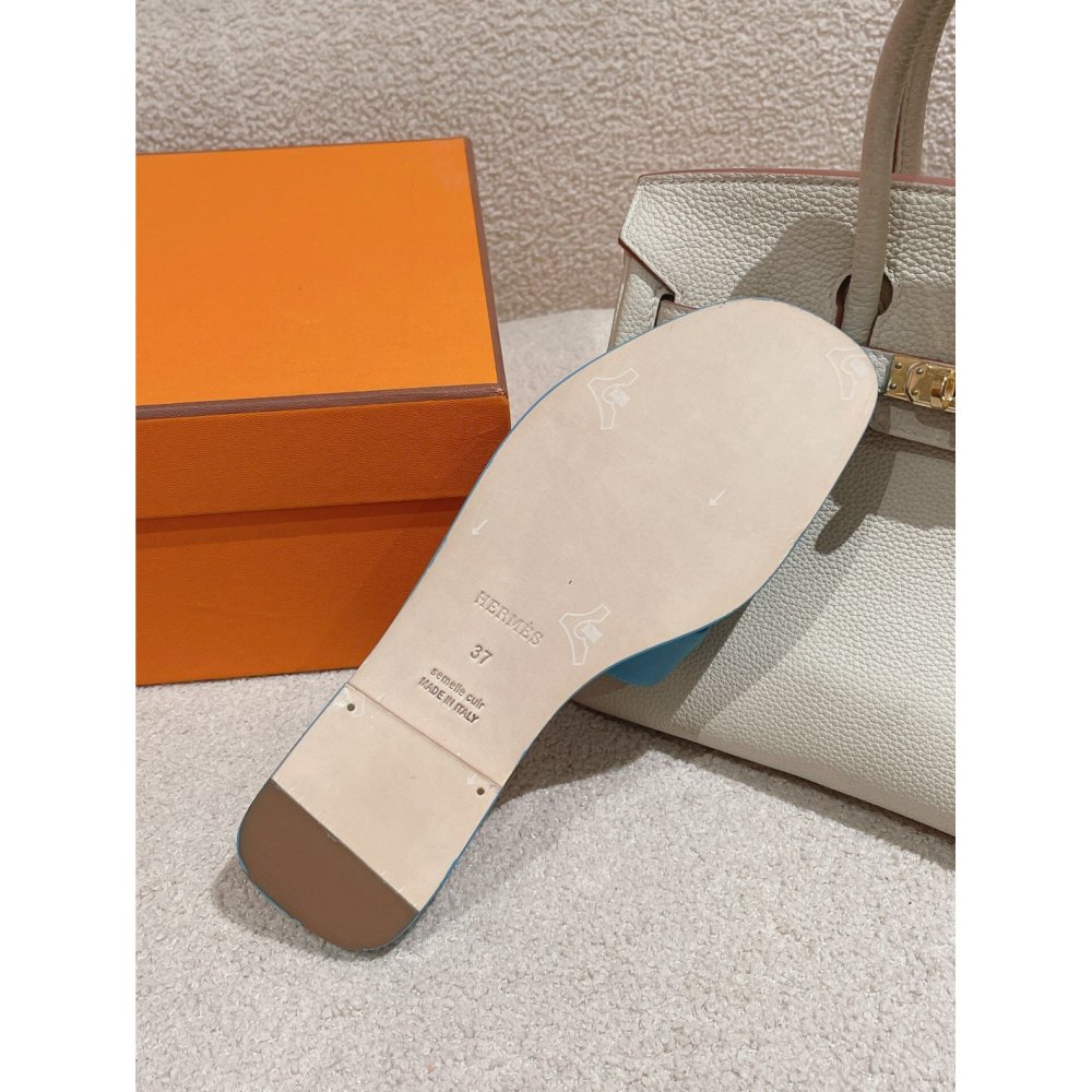 Hermes Oran slides summer shoes_8