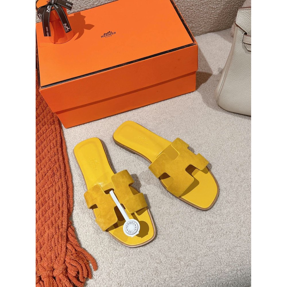 Hermes Oran slides summer shoes_9