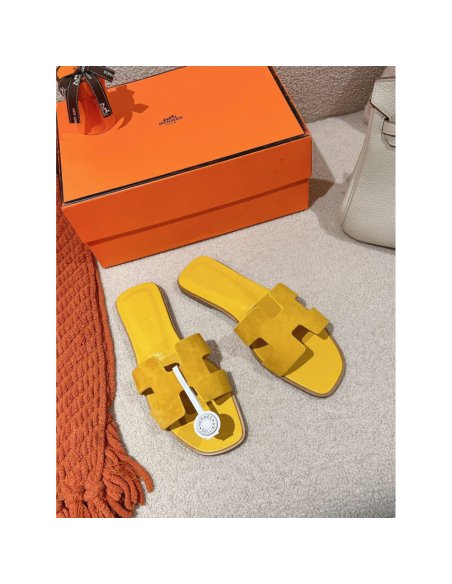 Hermes Oran slides summer shoes_9
