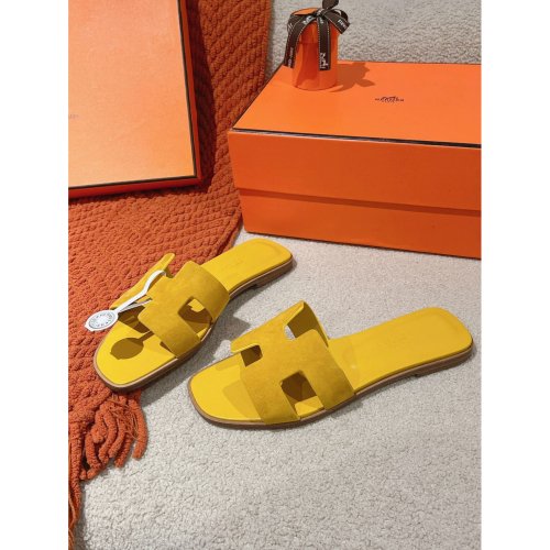 Hermes Oran slides summer shoes_9