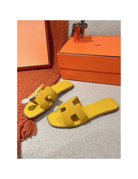 Hermes Oran slides summer shoes_9