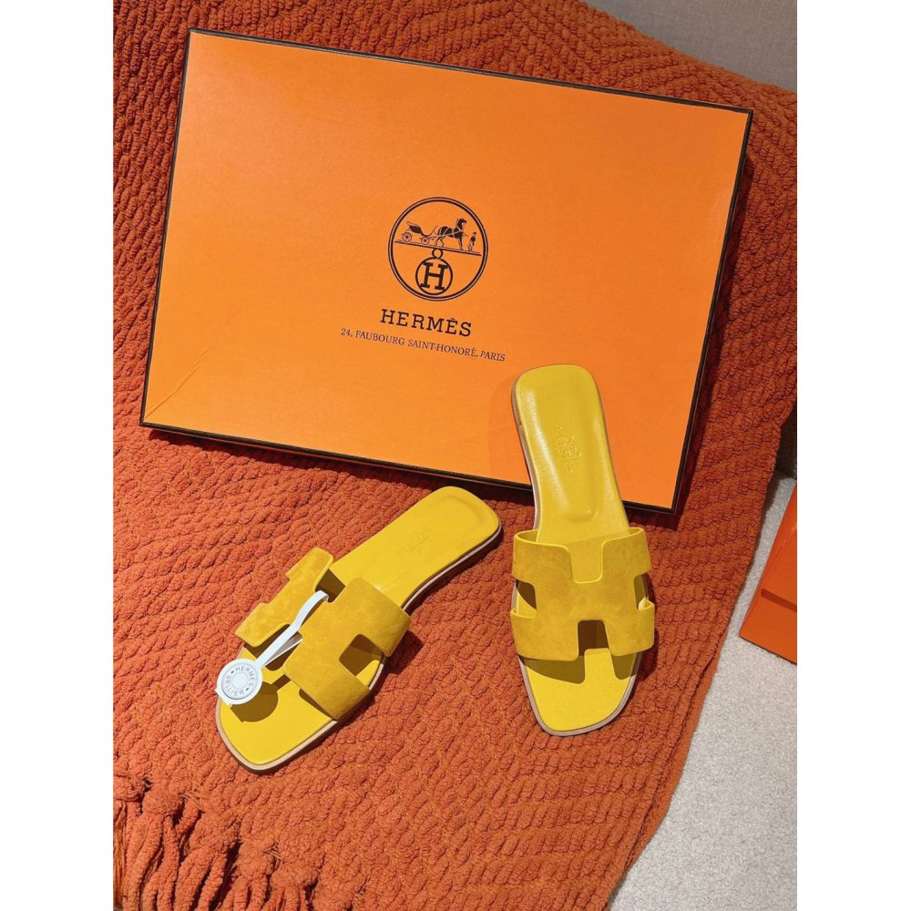 Hermes Oran slides summer shoes_9