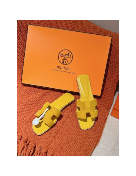 Hermes Oran slides summer shoes_9