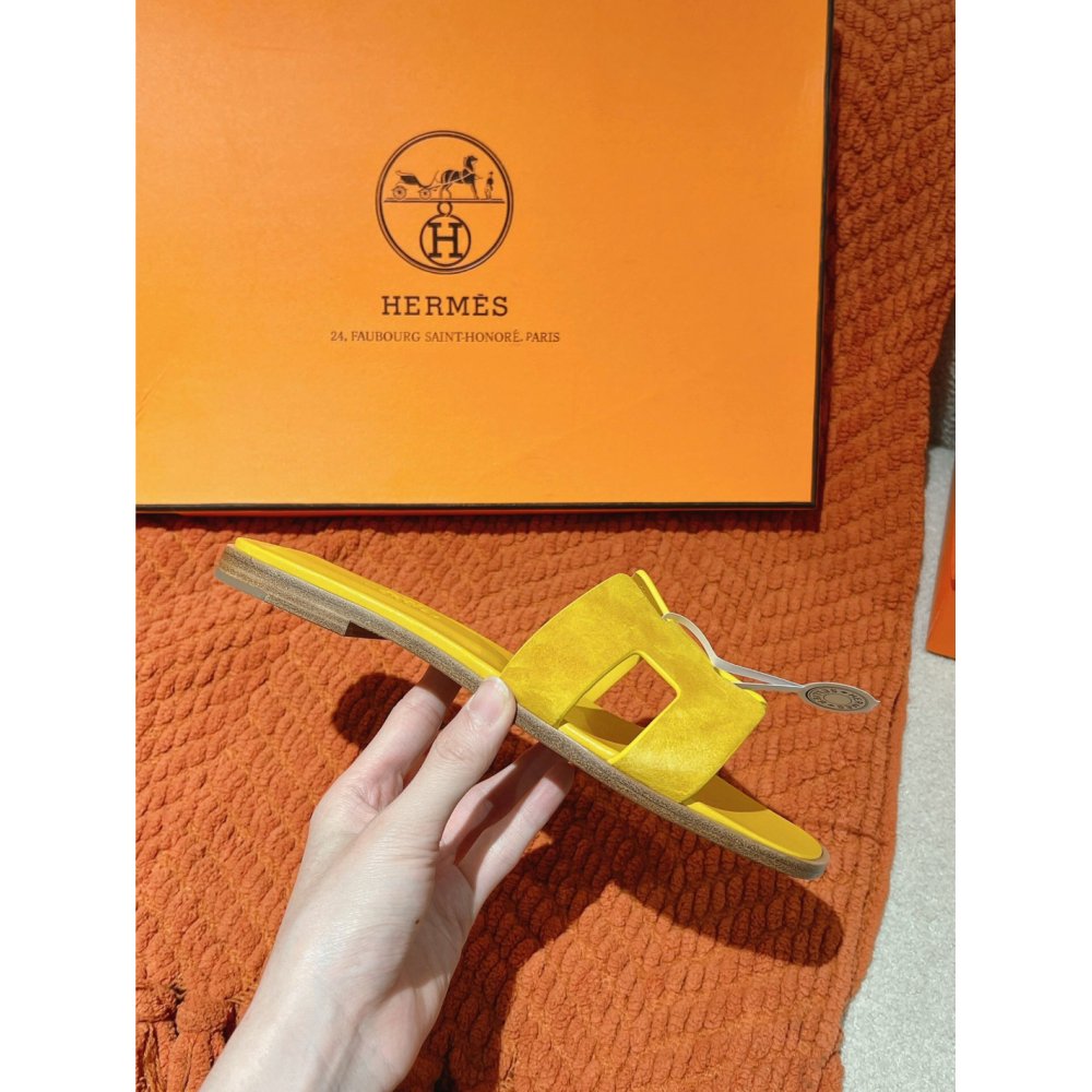 Hermes Oran slides summer shoes_9