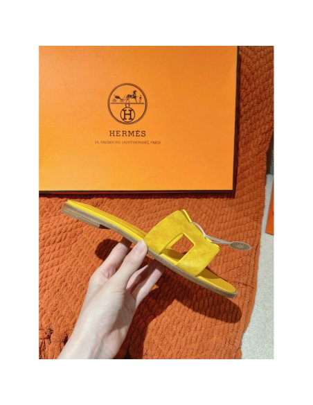 Hermes Oran slides summer shoes_9