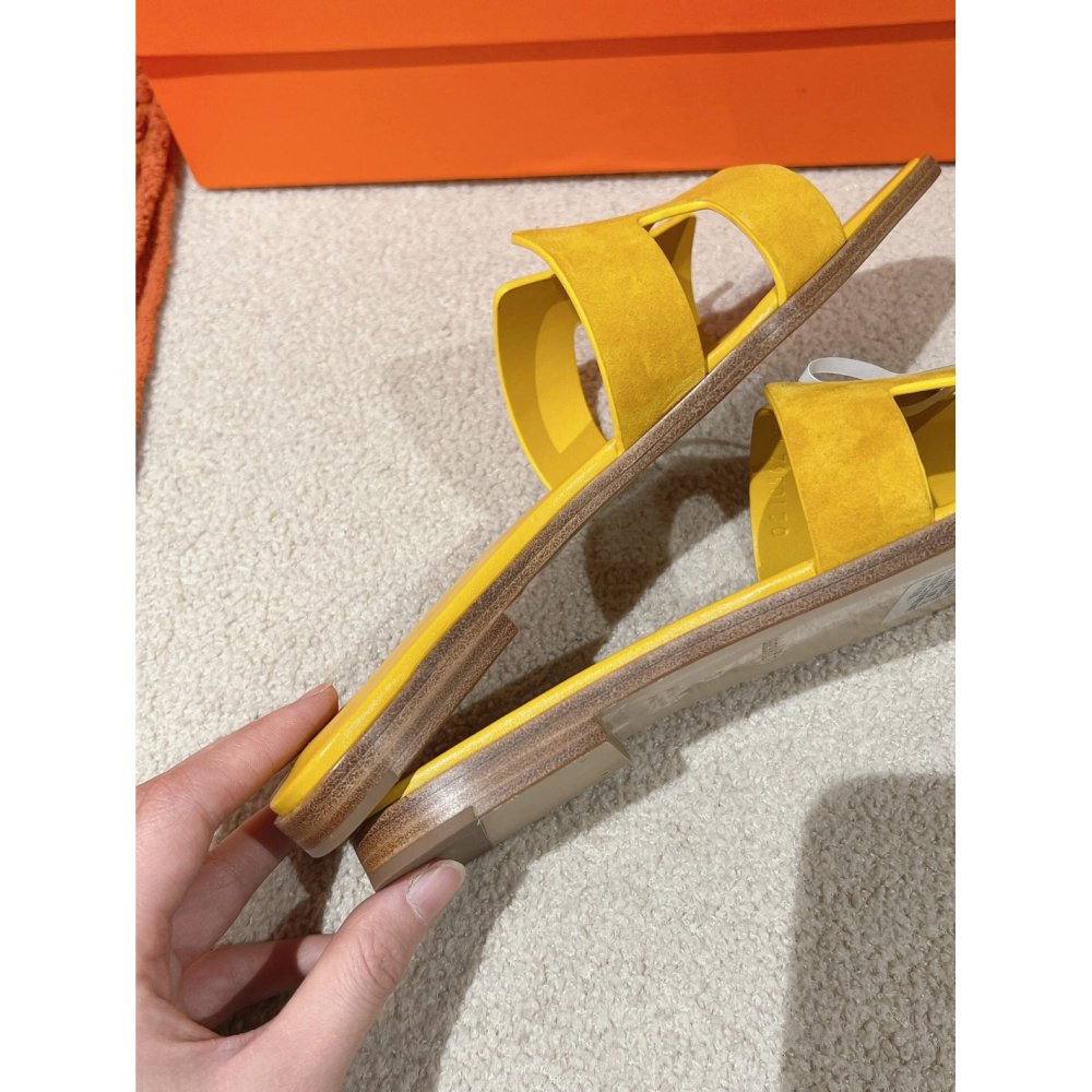 Hermes Oran slides summer shoes_9