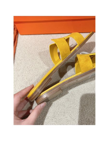 Hermes Oran slides summer shoes_9