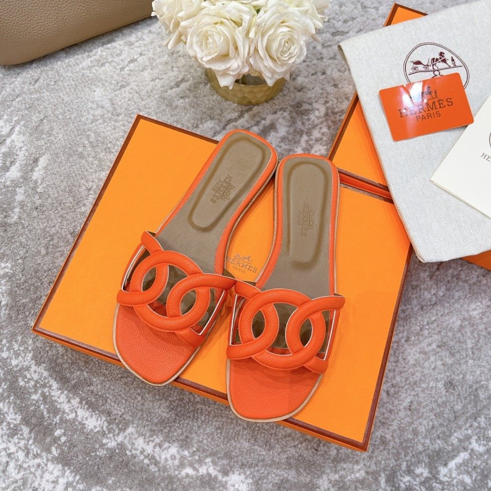 Hermes slides summer shoes_12