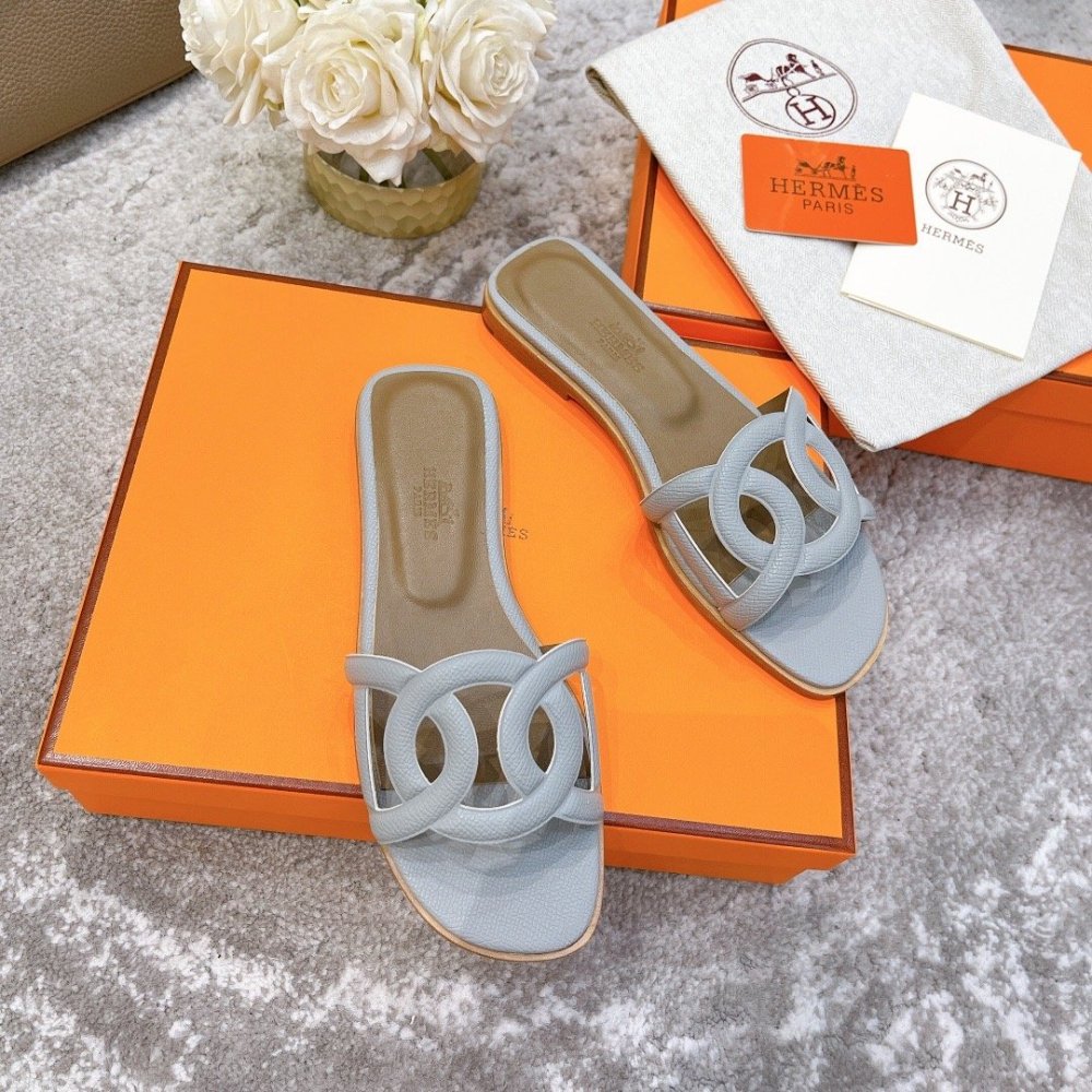 Hermes slides summer shoes_13