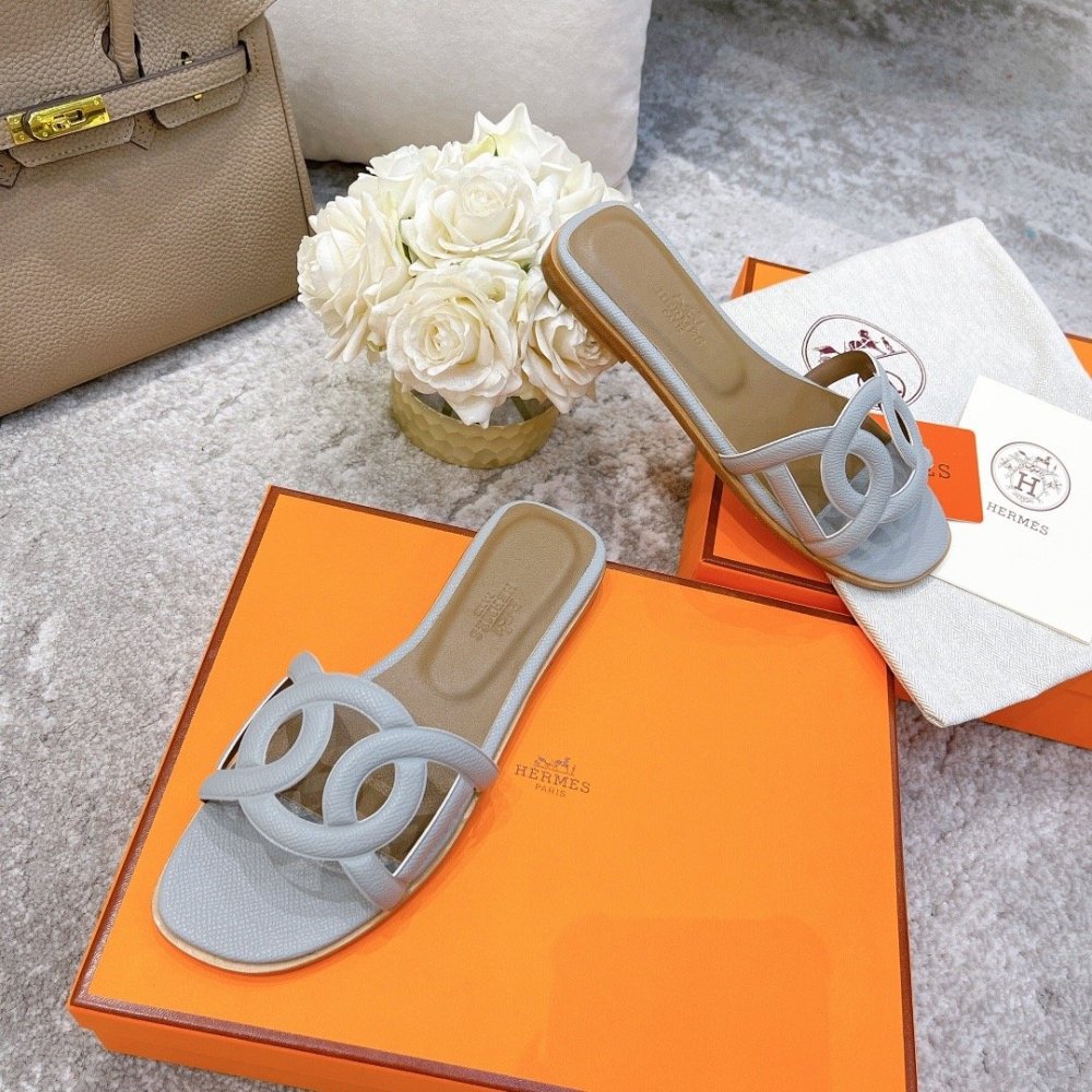 Hermes slides summer shoes_13