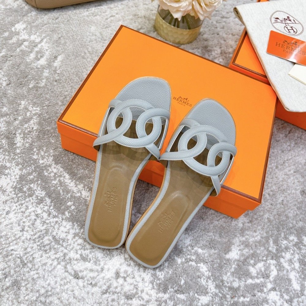 Hermes slides summer shoes_13