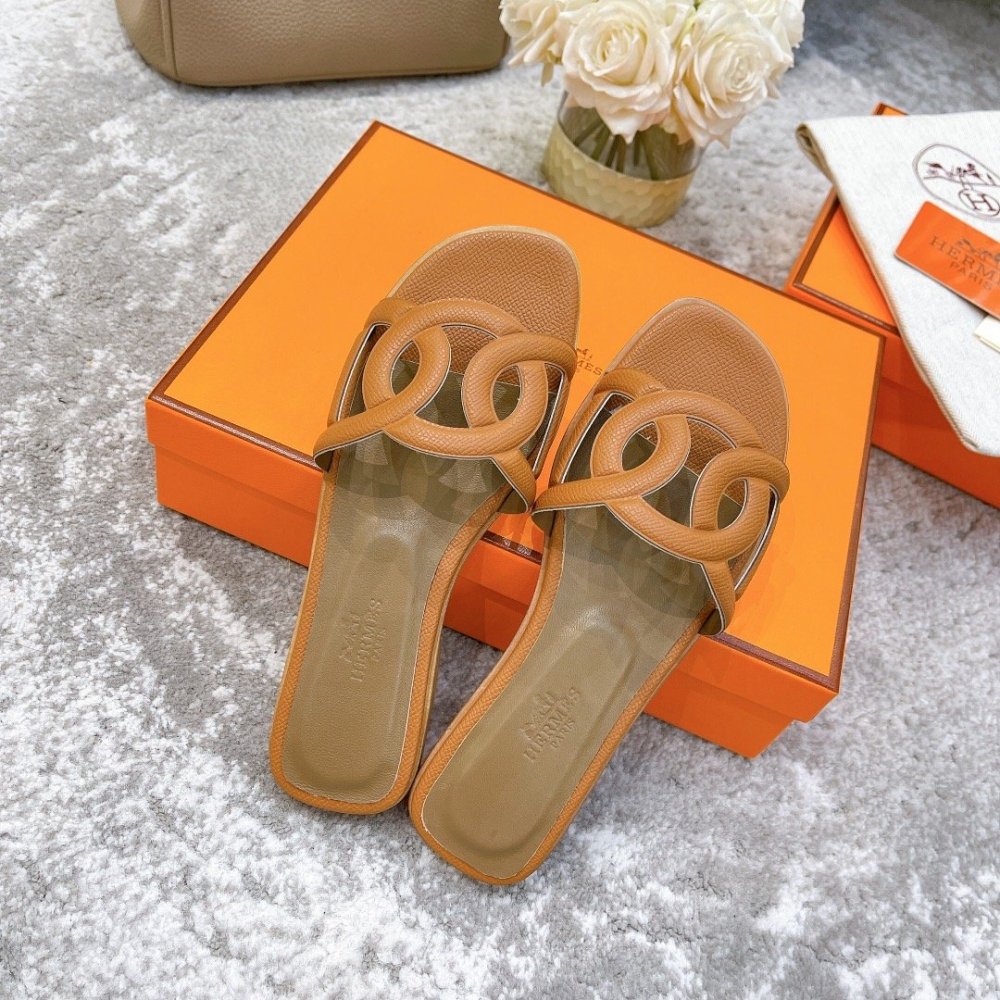 Hermes slides summer shoes_17