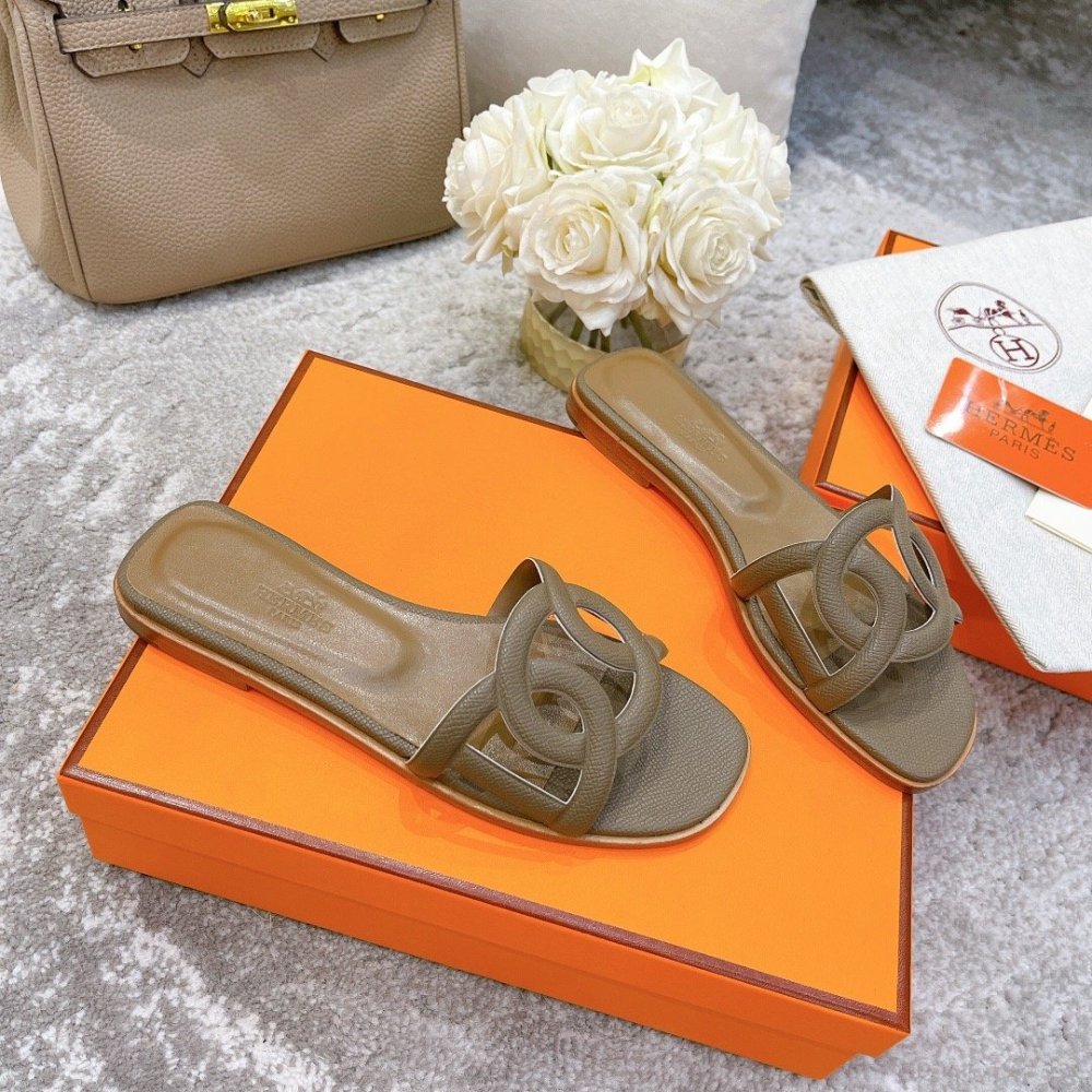 Hermes slides summer shoes_18