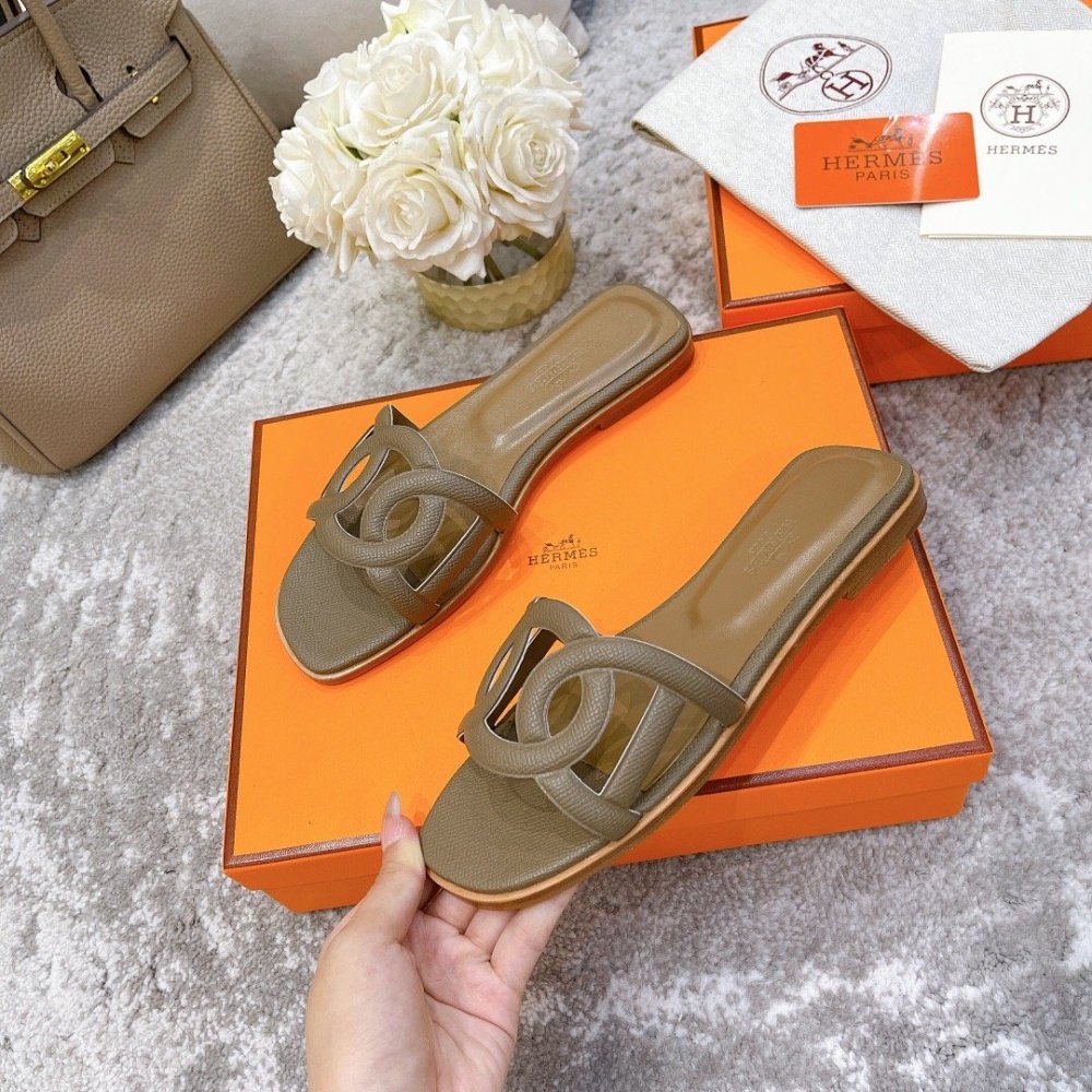 Hermes slides summer shoes_18